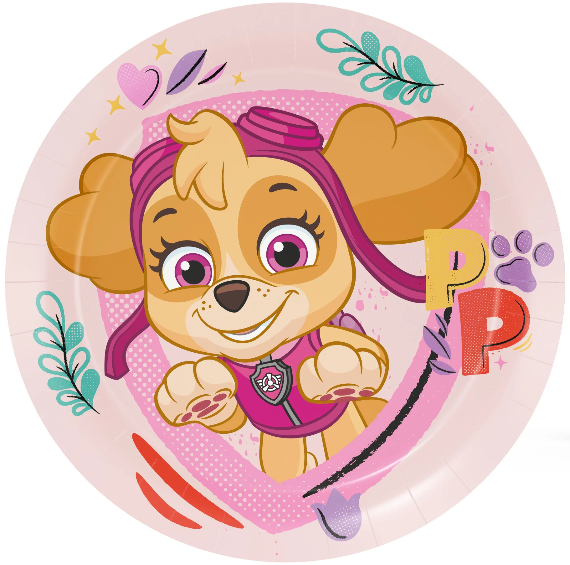 Paw Patrol Skye Paper Plates - 23cm (Pack of 8)