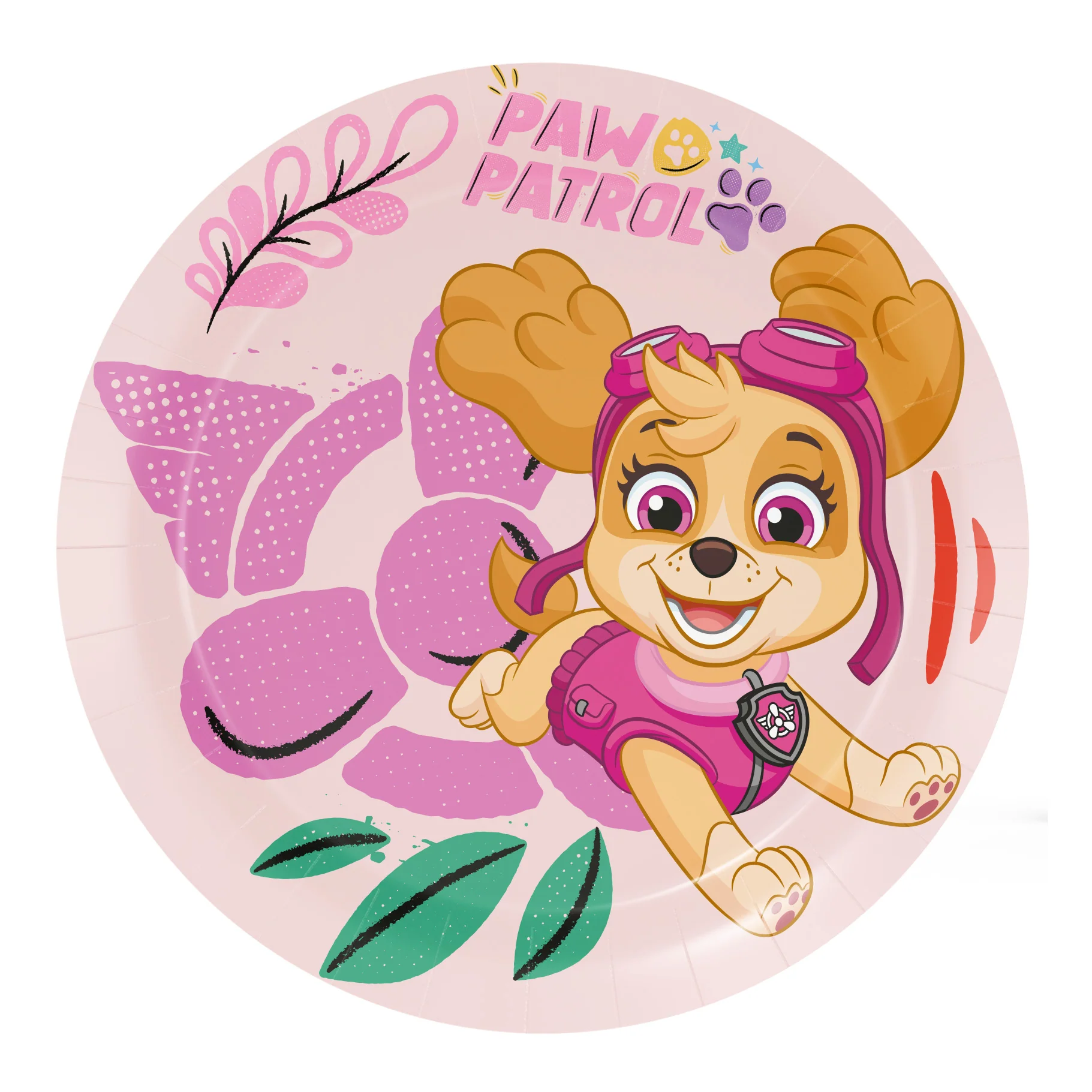 Paw Patrol Skye Party Paper Plates - 18cm (Pack of 8)