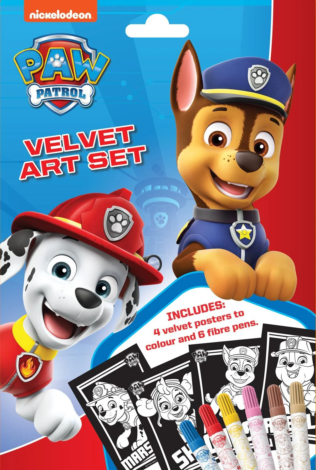Paw Patrol Velvet Art Set