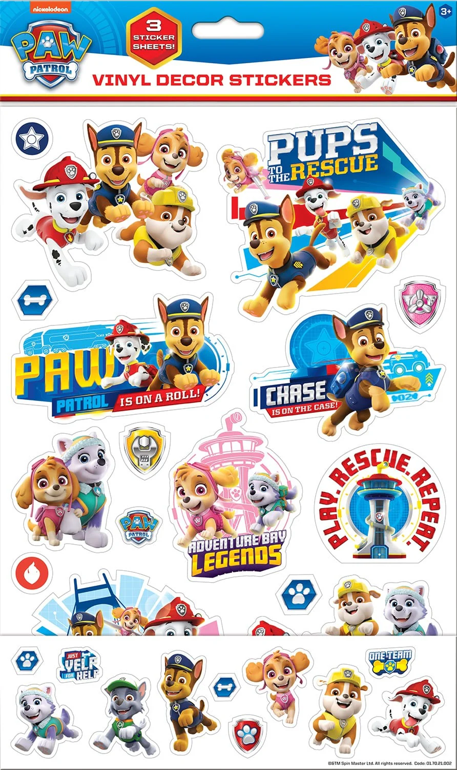 Paw Patrol Vinyl Decor Stickers