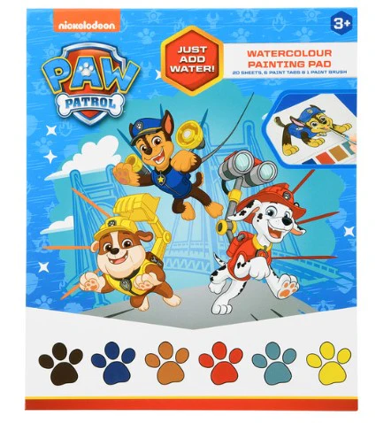 Paw Patrol Watercolour Painting Pad