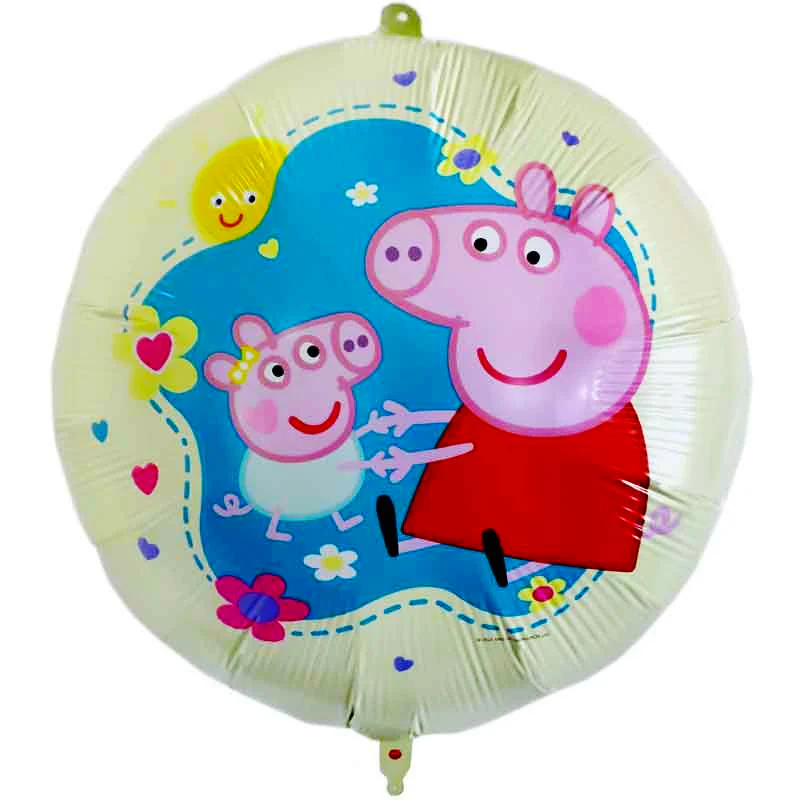 Peppa Pig and Evie Pig Foil Birthday Party Balloon 46cm