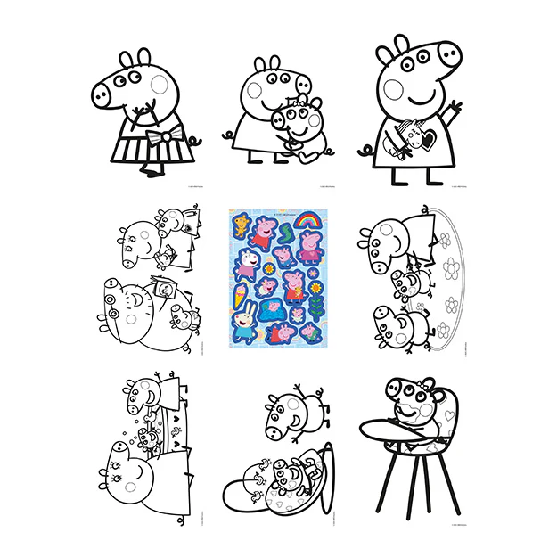 Peppa Pig Colouring Set - Image 2