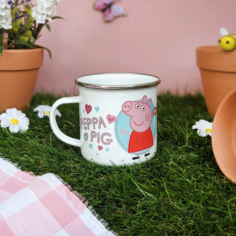 Peppa Pig Enamel Mug - Time To Party Design, - Image 4