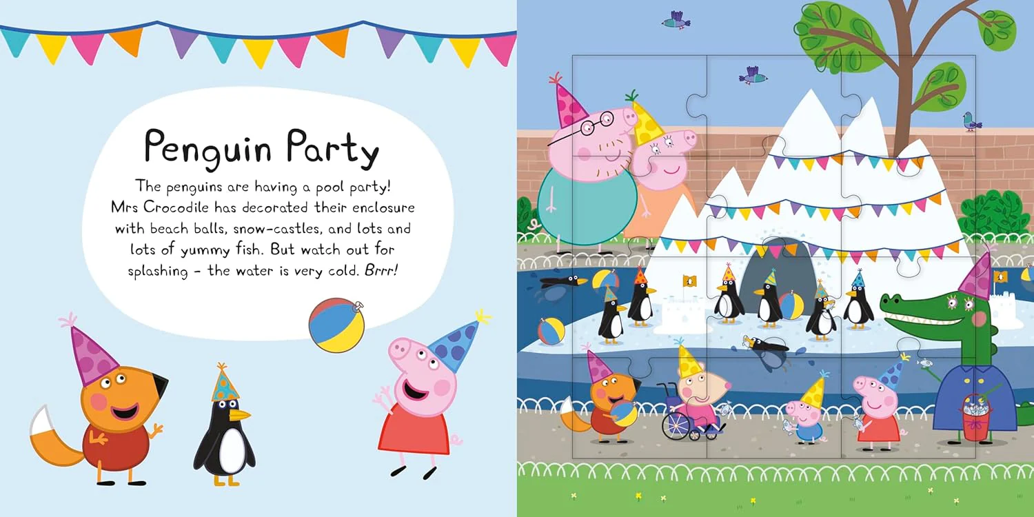 Peppa Pig: Fun at the Zoo Jigsaw Puzzle Book - Image 5