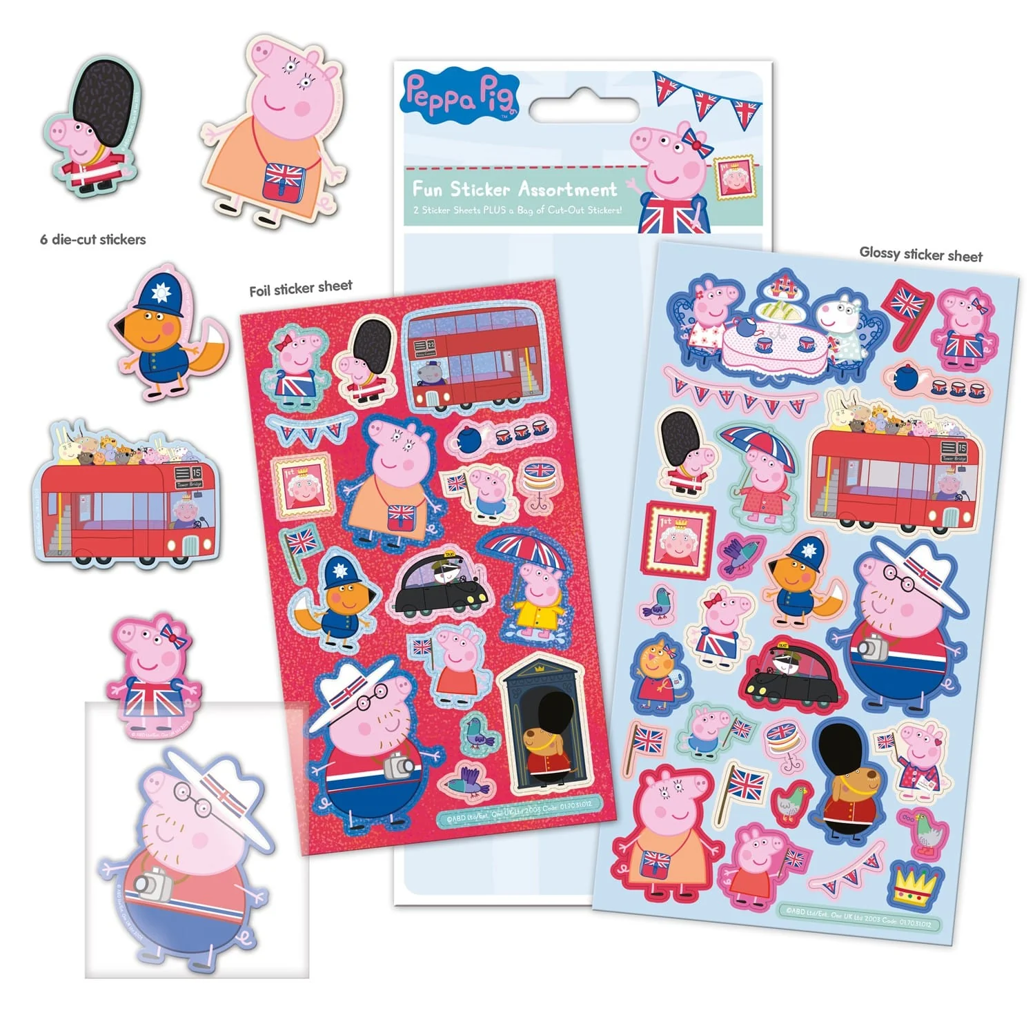 Peppa Pig Glorious Britain Sticker Assortment
