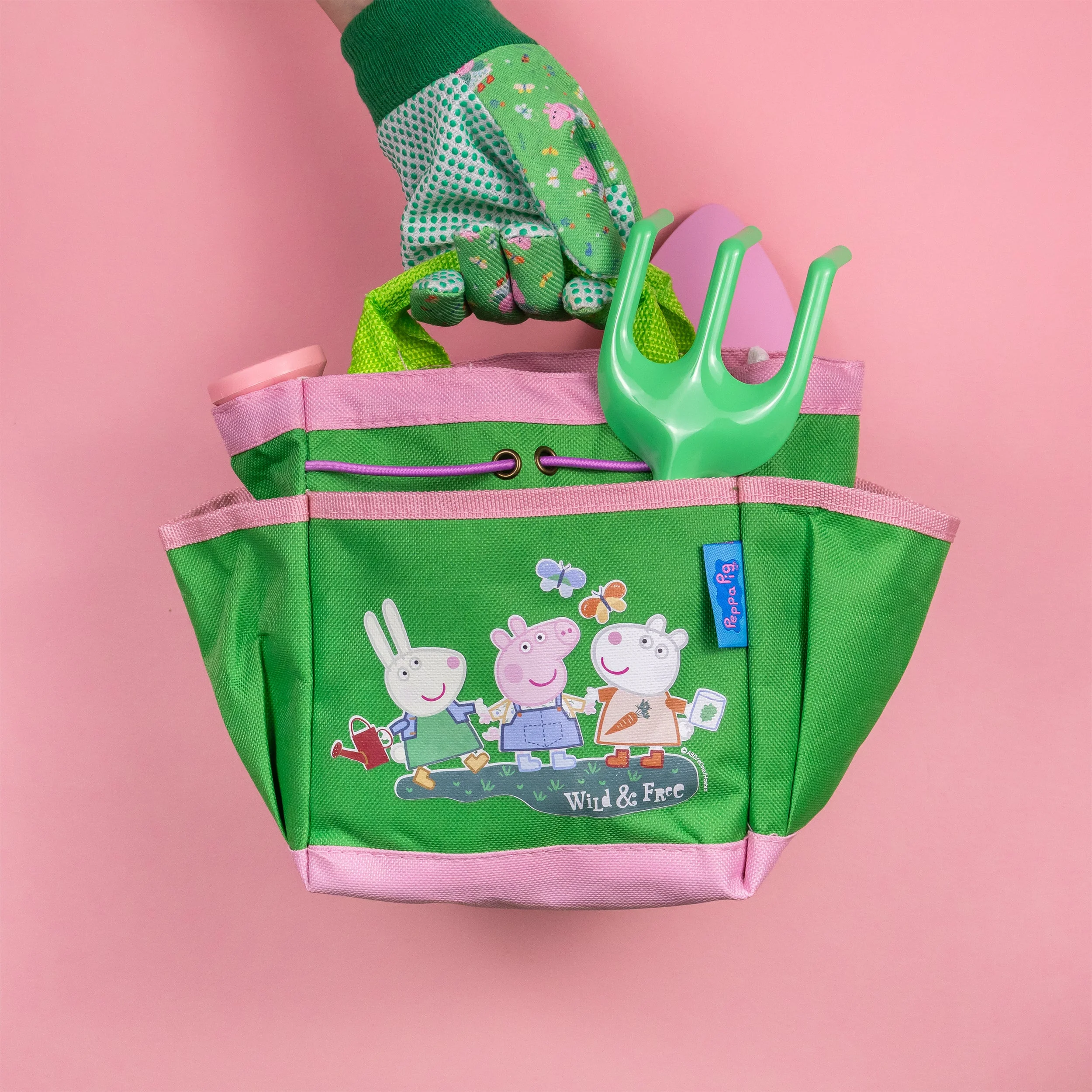 Peppa Pig Kids Gardening Set – 5 Piece Garden Tools with Gloves, Watering Can & Carry Bag – Outdoor Play for Children - Image 7