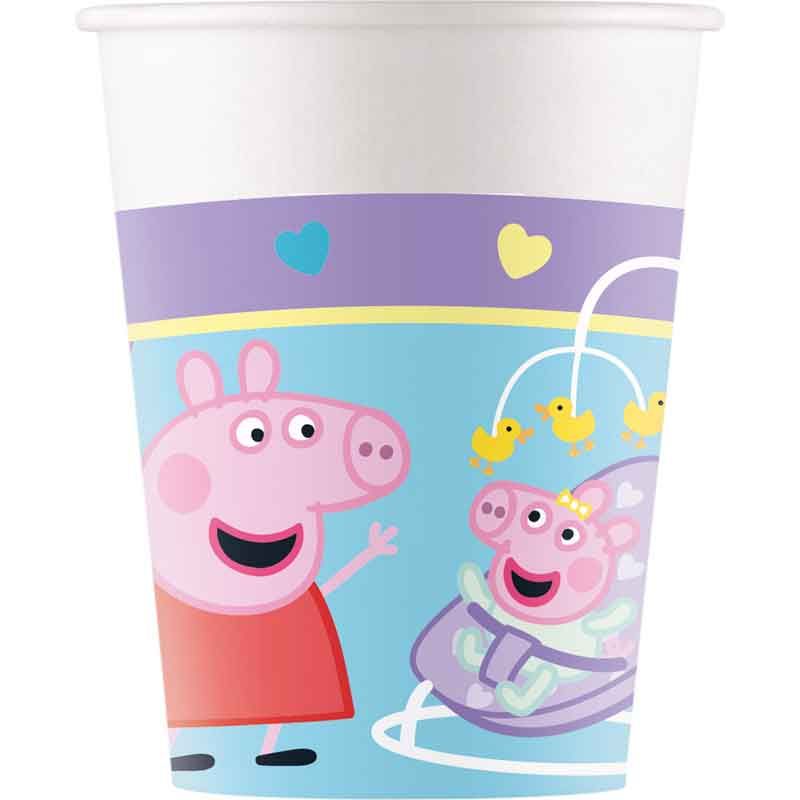 Peppa Pig Made With Love Paper Cups (Pack of 8)