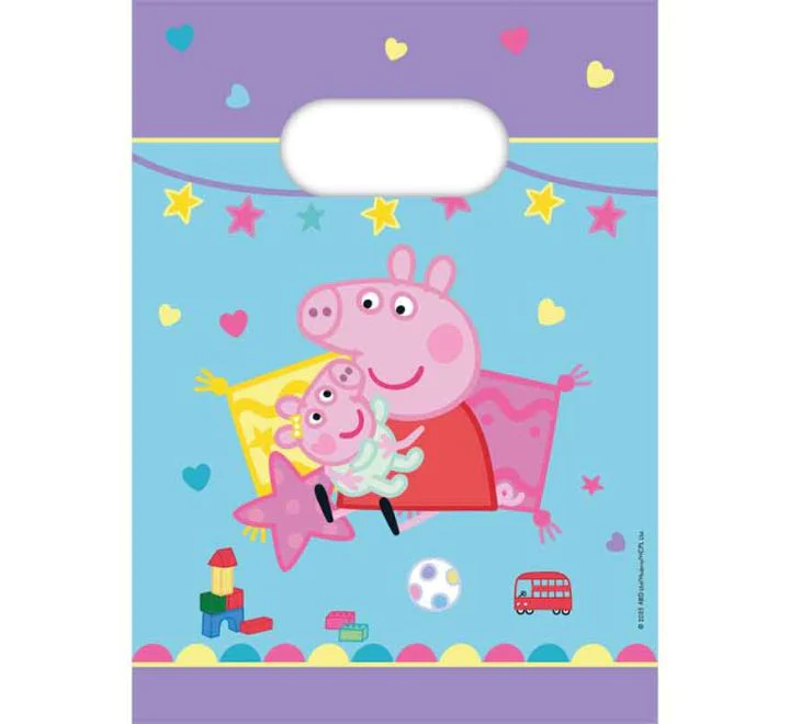 Peppa Pig Made With Love Paper Party Bags (Pack of 4)