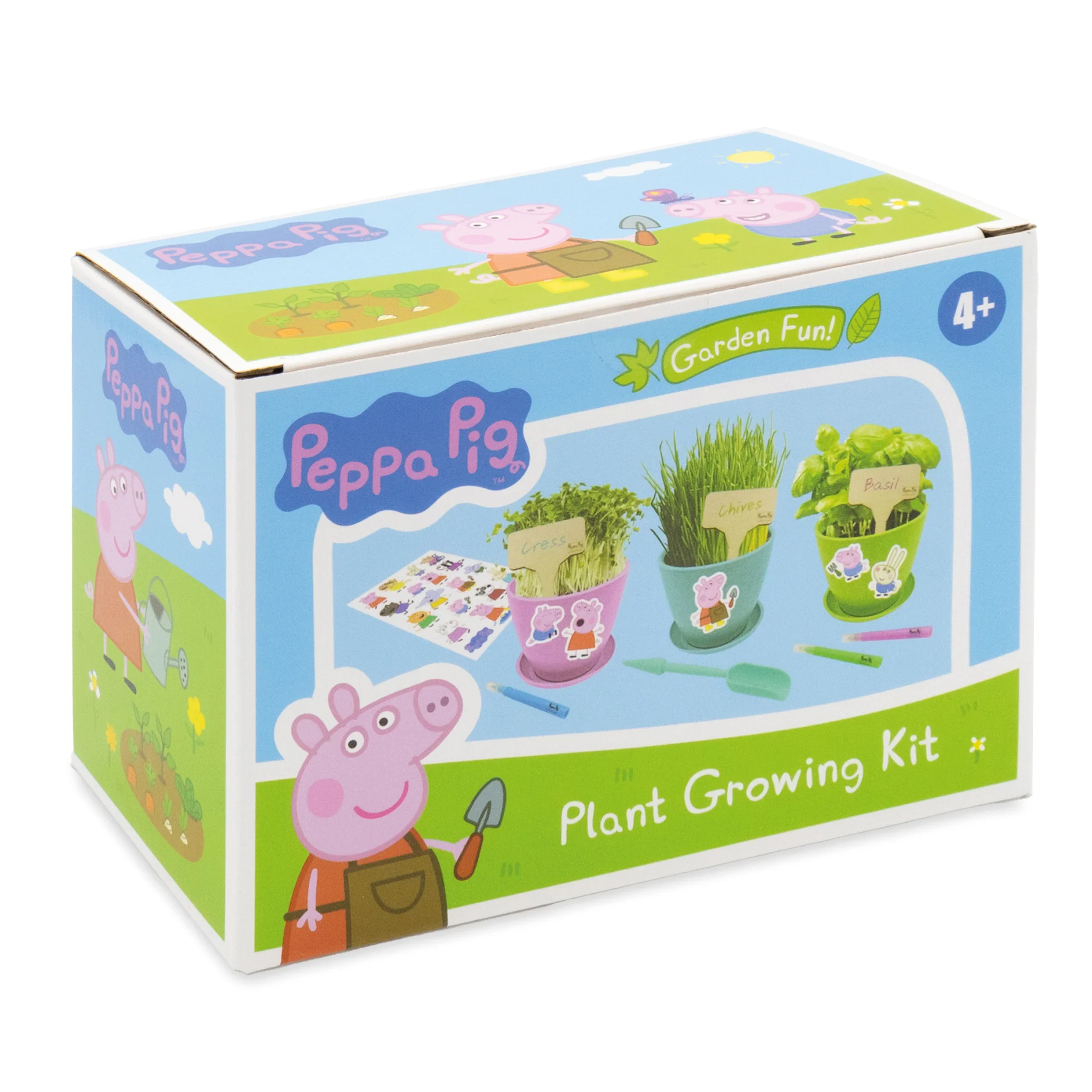 Peppa Pig Plant Growing Kit, Grow Basil, Chives and Cress - Image 9