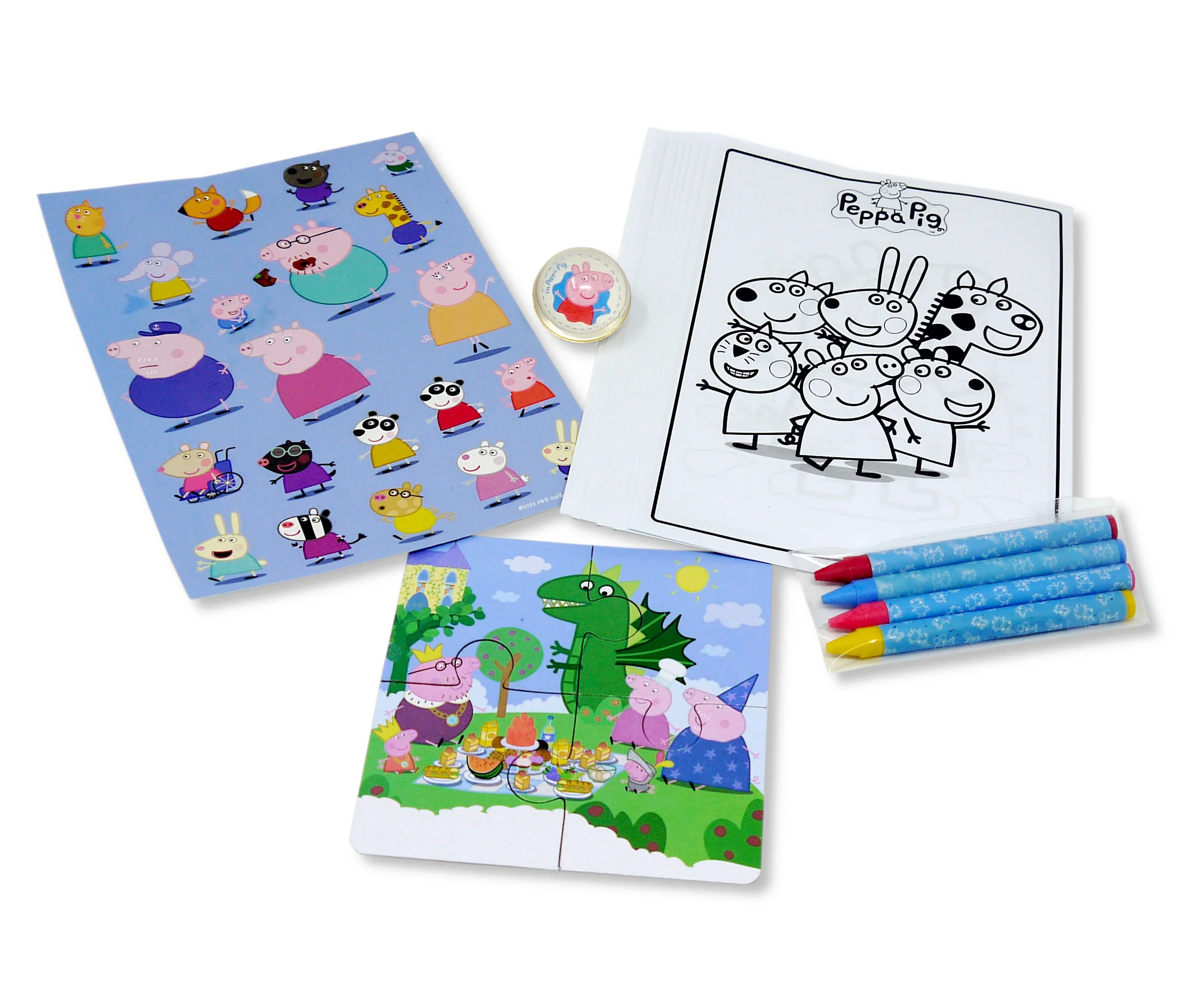 Peppa Pig themed 12 Party Bags with Fillers - Image 4
