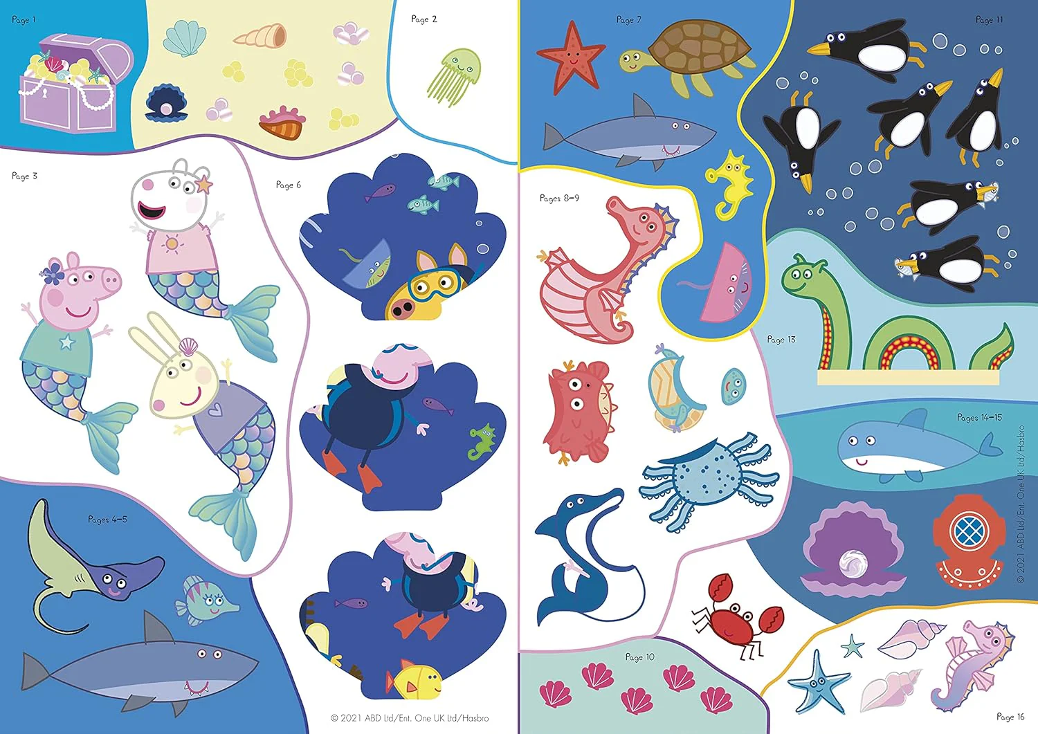 Peppa's Underwater Friends Sticker Activity Book - Image 2