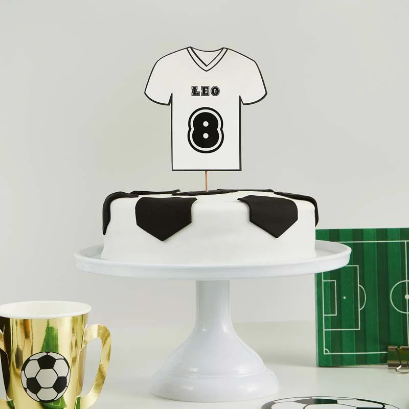 Personalisable Football Shirt Cake Topper