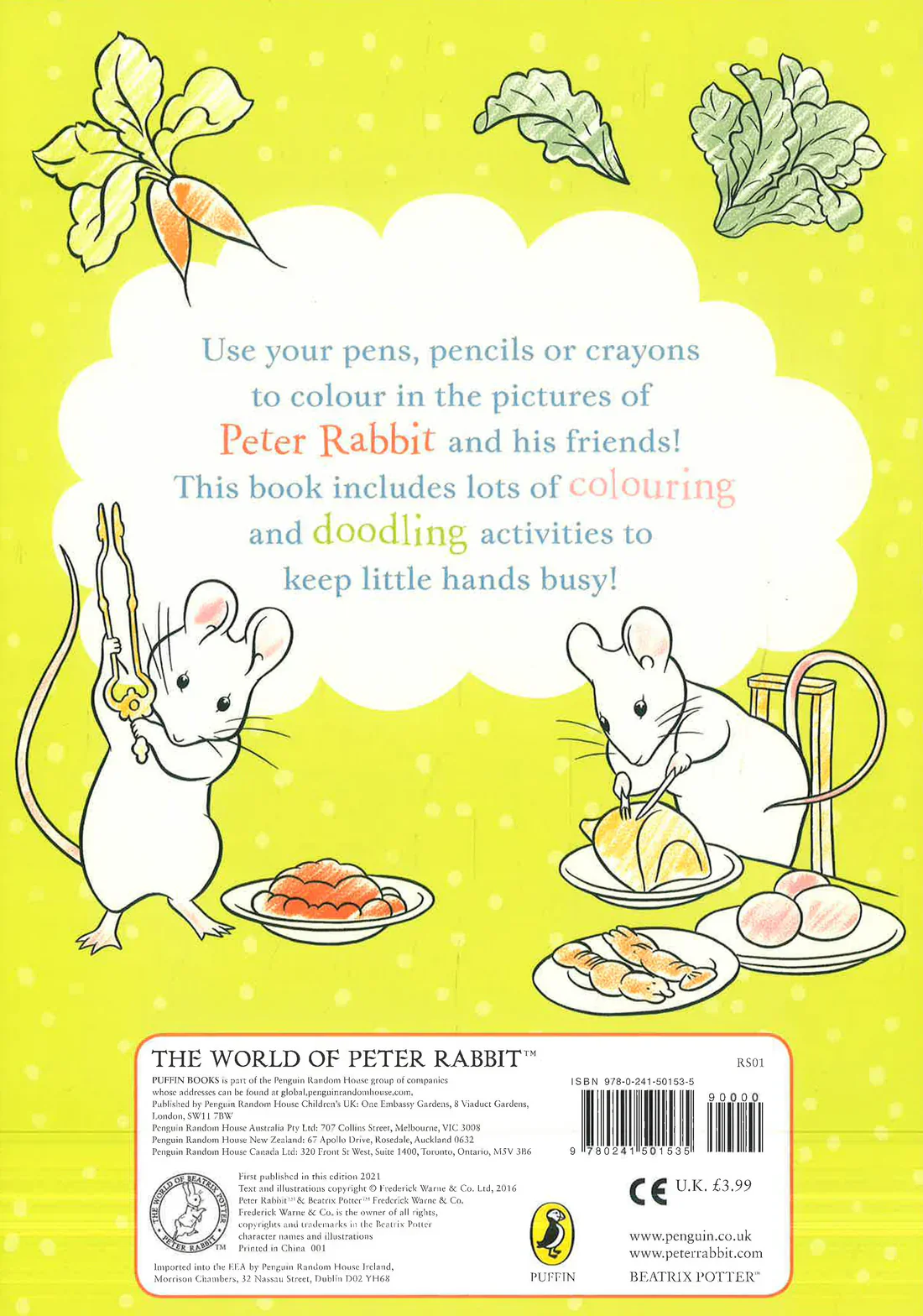 Peter Rabbit Favourite Foods Colour And Doodle Book A4 - Image 5