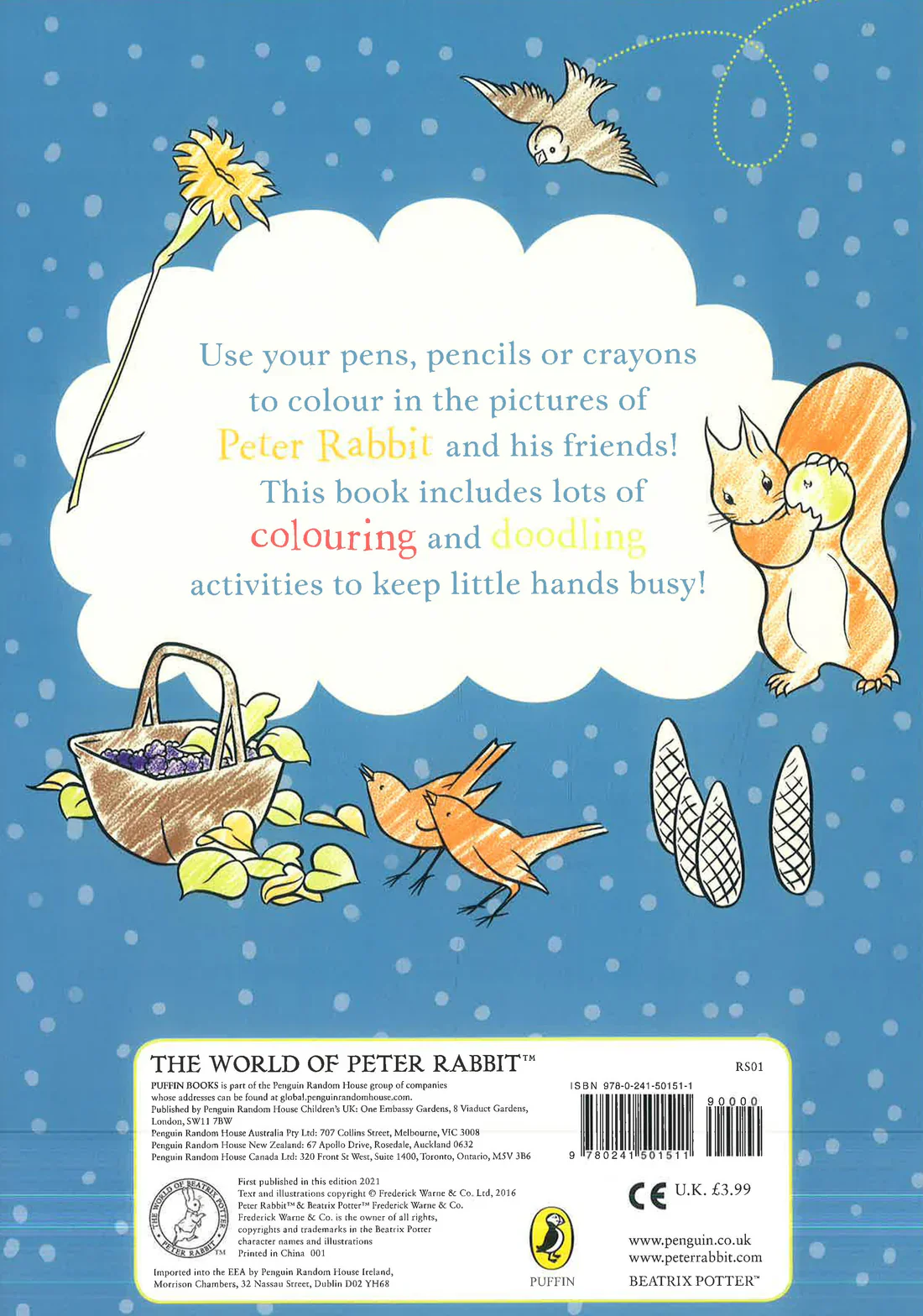Peter Rabbit Great Outdoors Colour And Doodle Book A4 - Image 5