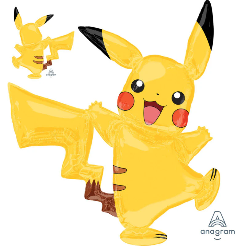 Pikachu Supershape AirWalker Foil Balloon 132 x 139 cm