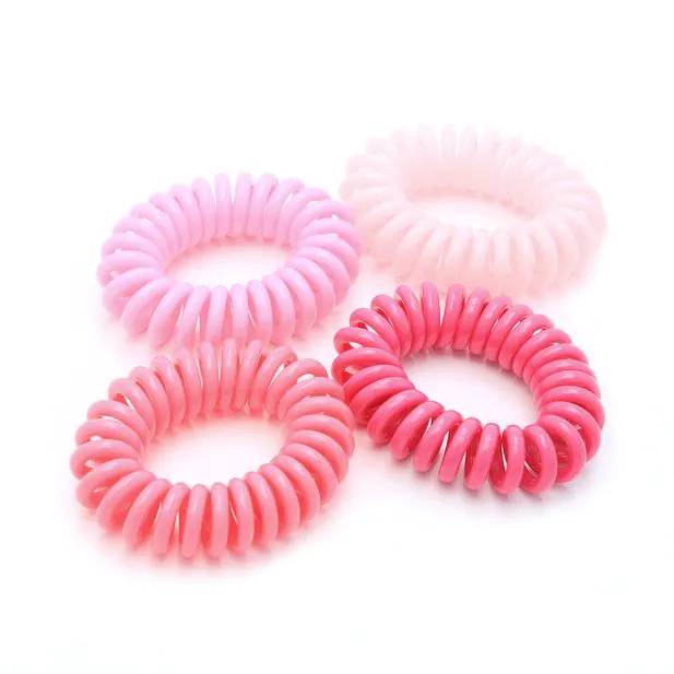 Pink Shades Small Telephone Elastics (Pack of 4) - Image 2