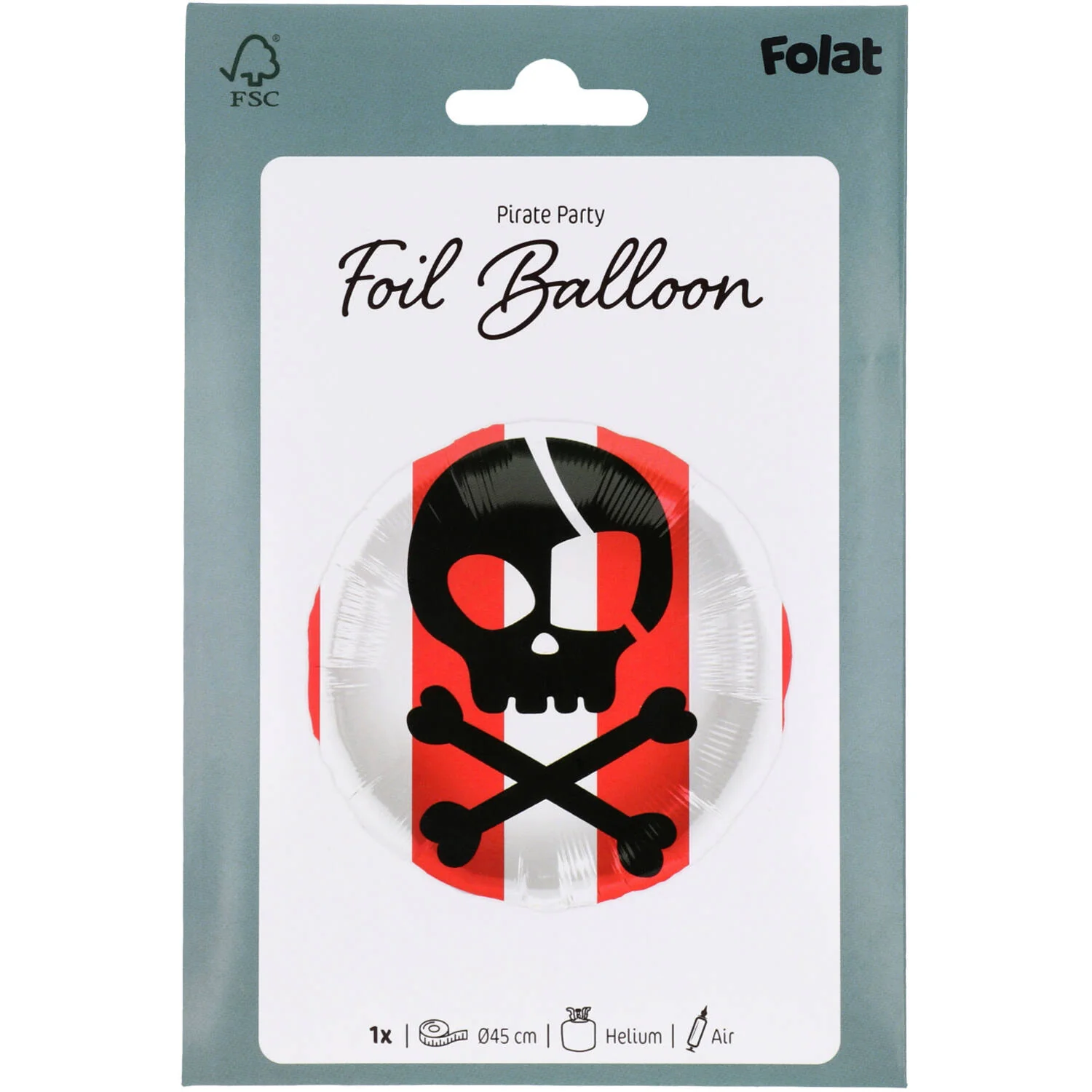Pirate Foil Birthday Party Balloon - 45 cm - Image 2