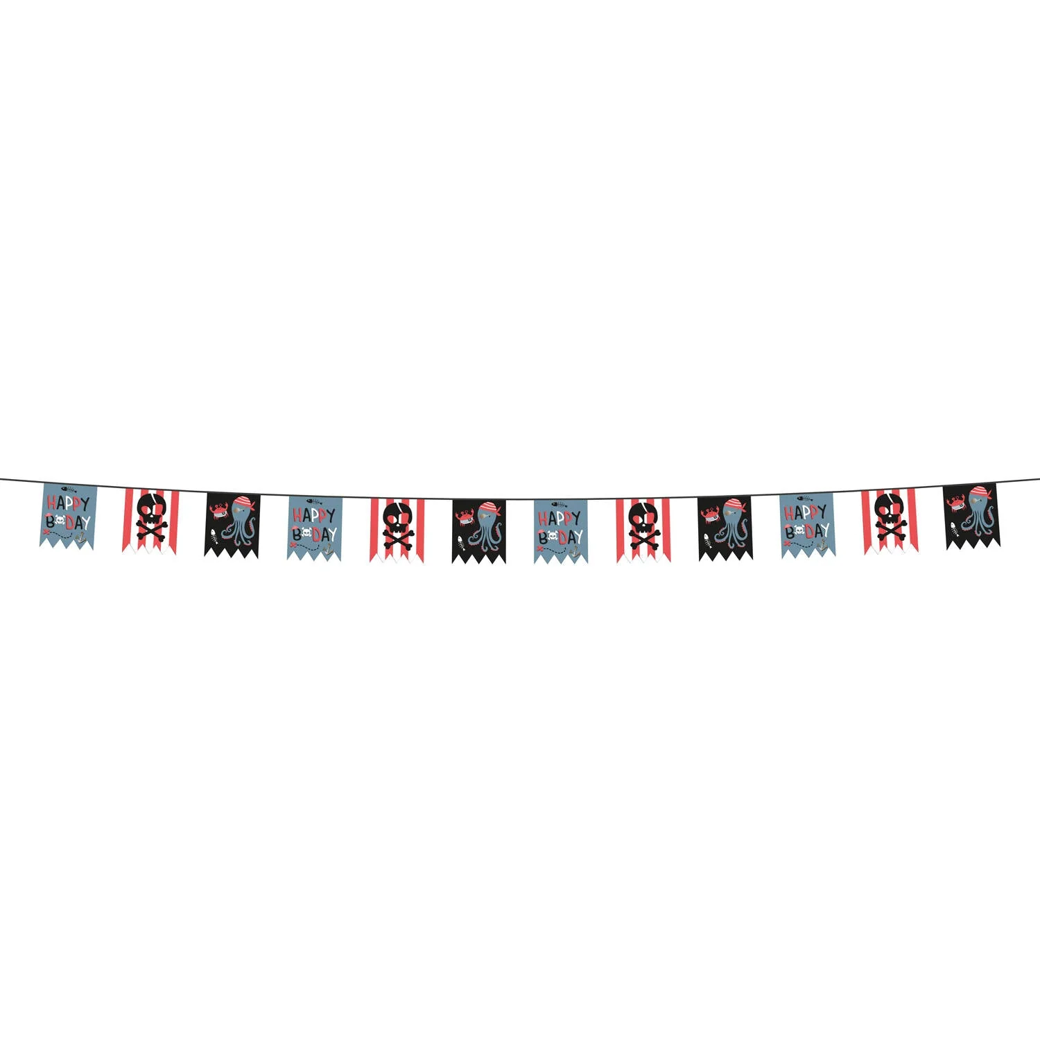 Pirate Party "Happy Birthday" Party Banner