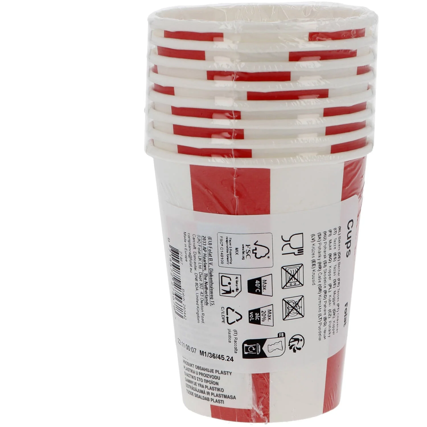 Pirate Party Paper Cups (Pack of 8) - Image 3