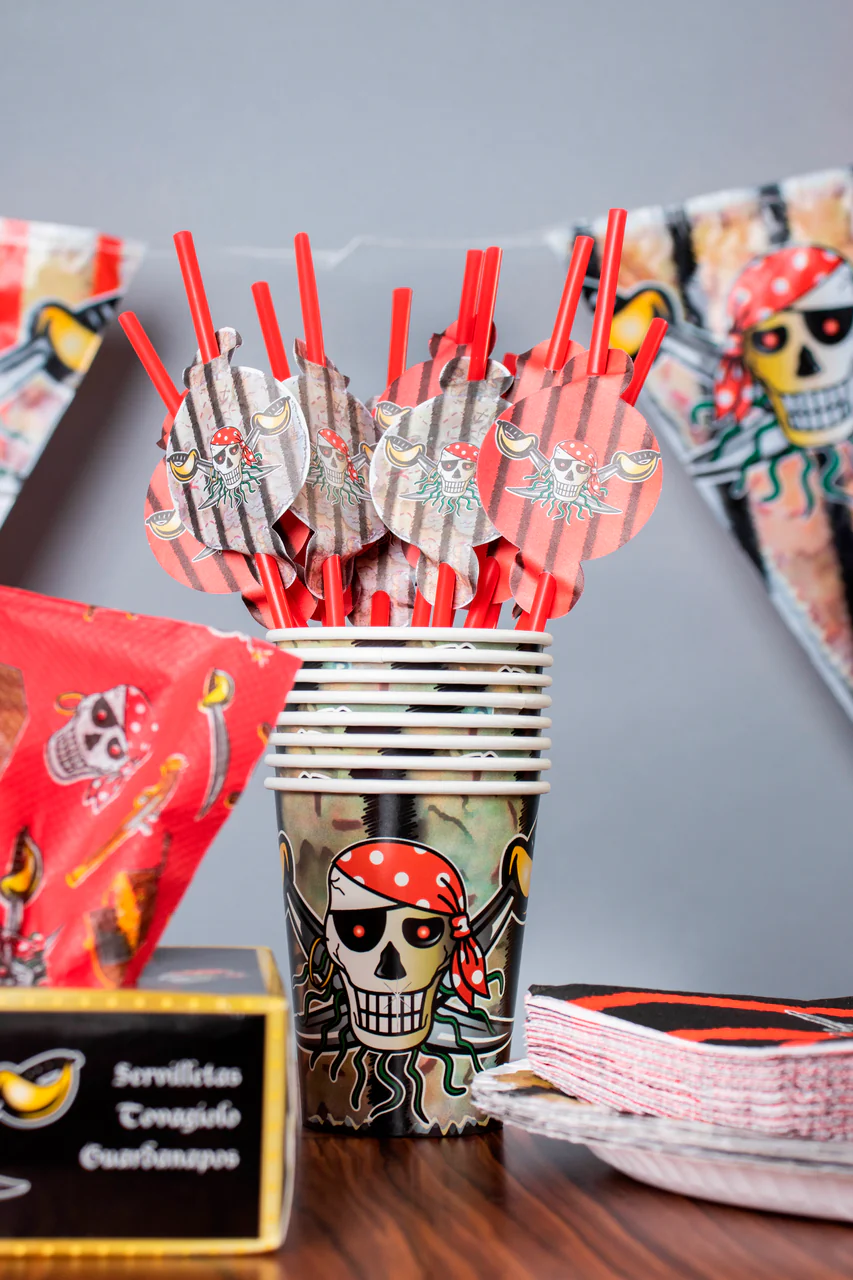 Pirate Party Paper Cups (Pack of 8) - Image 5