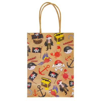 Pirate Theme Brown Paper Party Bags - Image 2