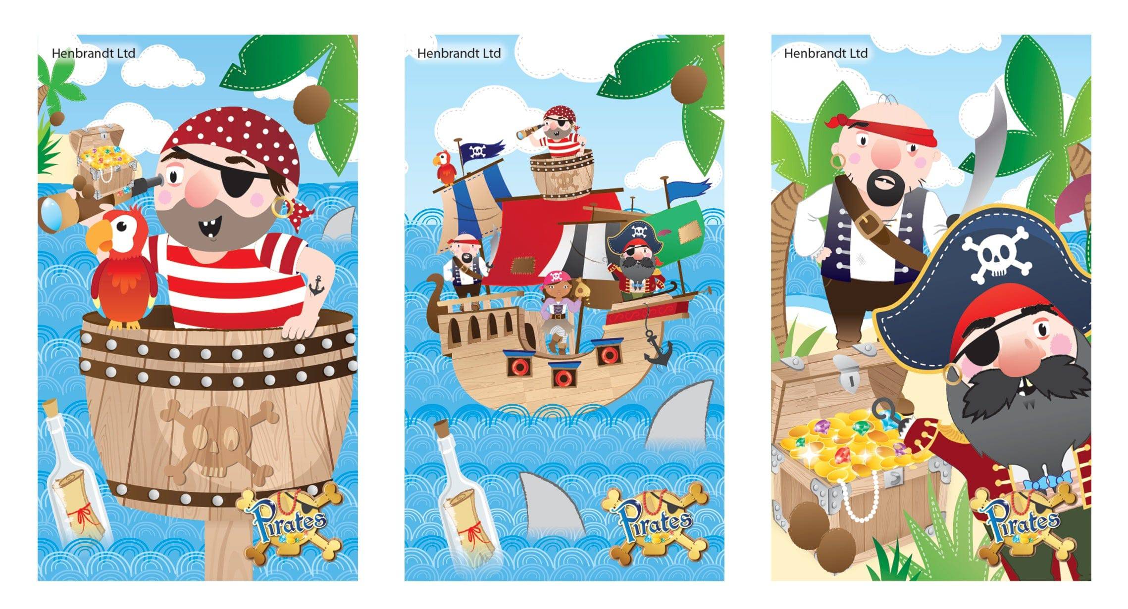 Pirate themed 12 Party Bags with Fillers - Image 5
