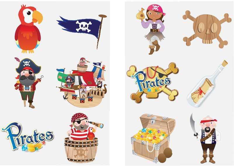 Pirate themed 12 Party Bags with Fillers - Image 6