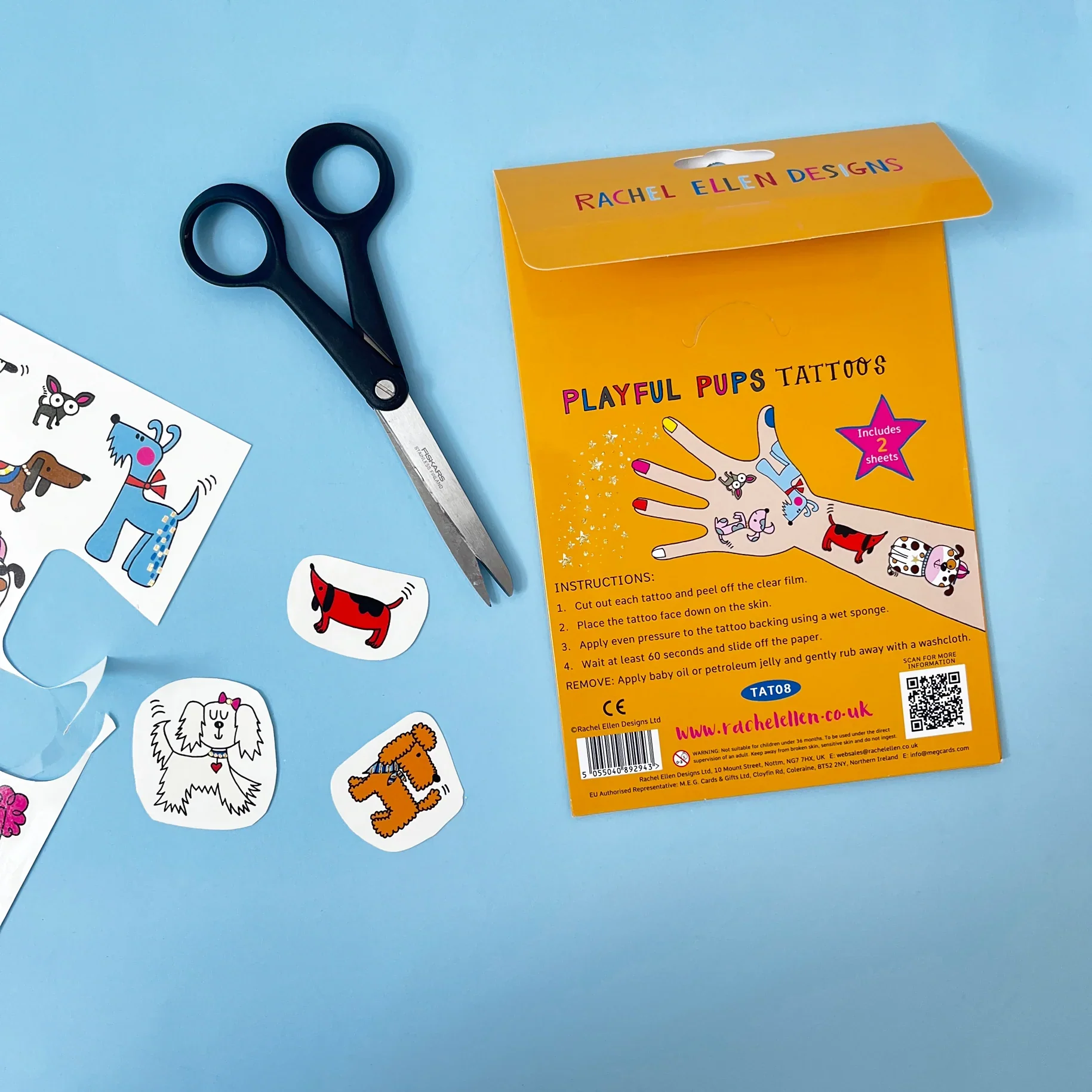 Playful Pups Children's Temporary Tattoos by Rachel Ellen Designs - Image 6