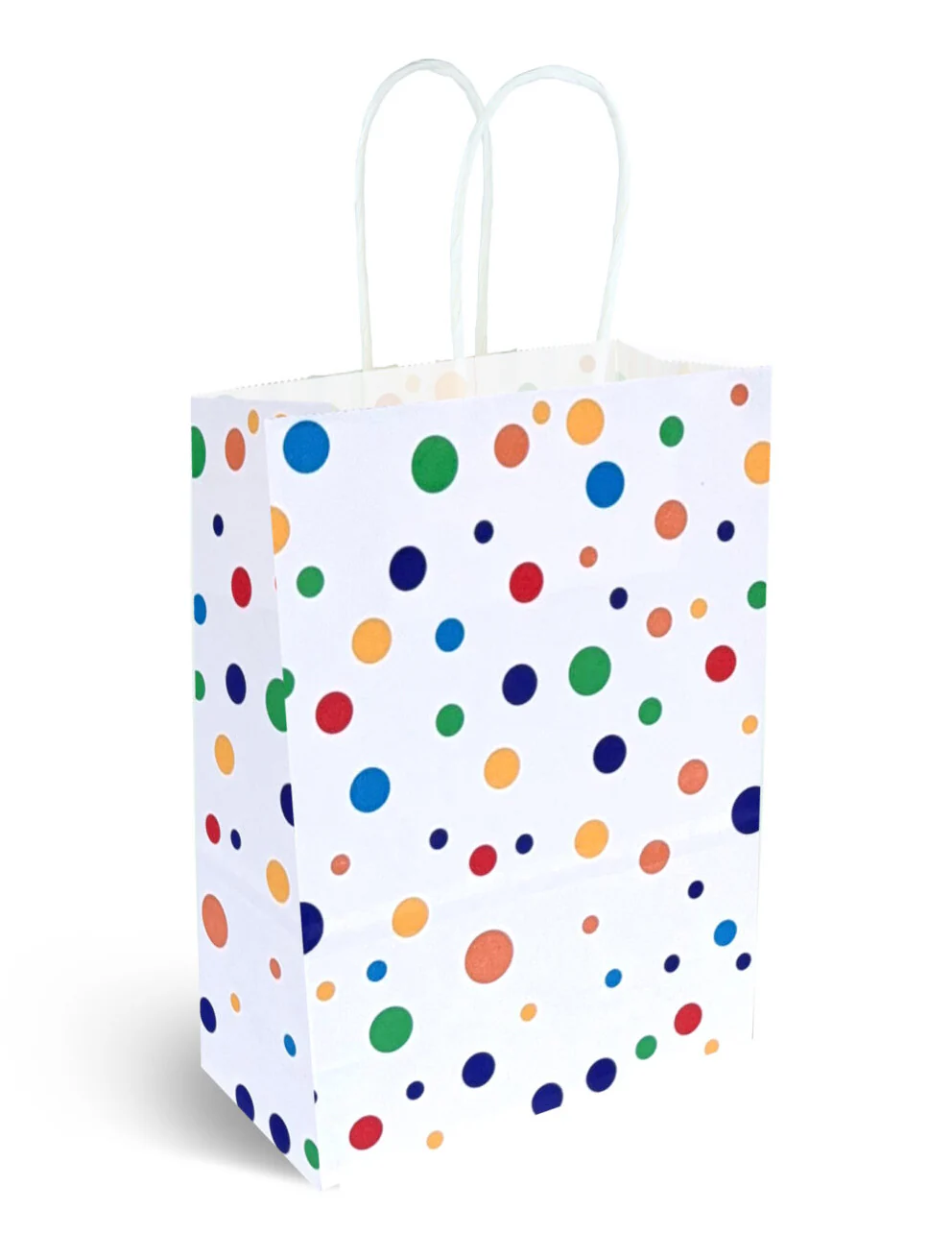 Polka Dot Spotty Paper Party Bag with Twisted Handles