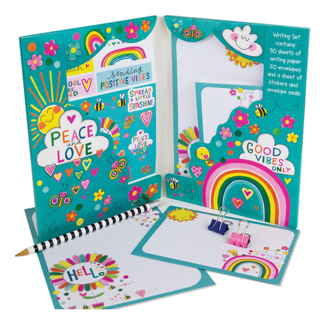 Positive Vibes Writing Set Wallet by Rachel Ellen Designs
