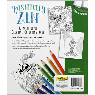 Positively Zen Adult Colouring Book - Image 3