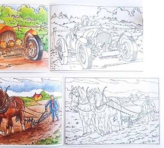 Poster Art Book- Transport Adult Colouring Book - Image 2