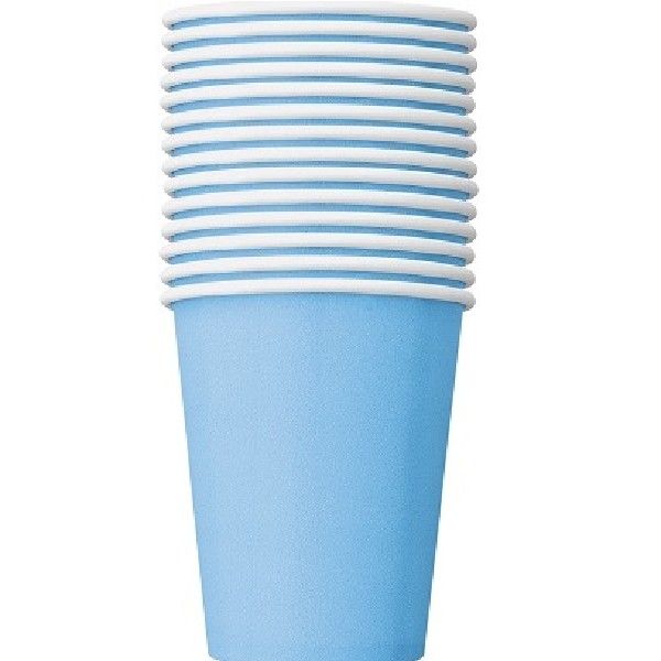 Powder Blue Paper Cups (Pack of 8) - Image 2