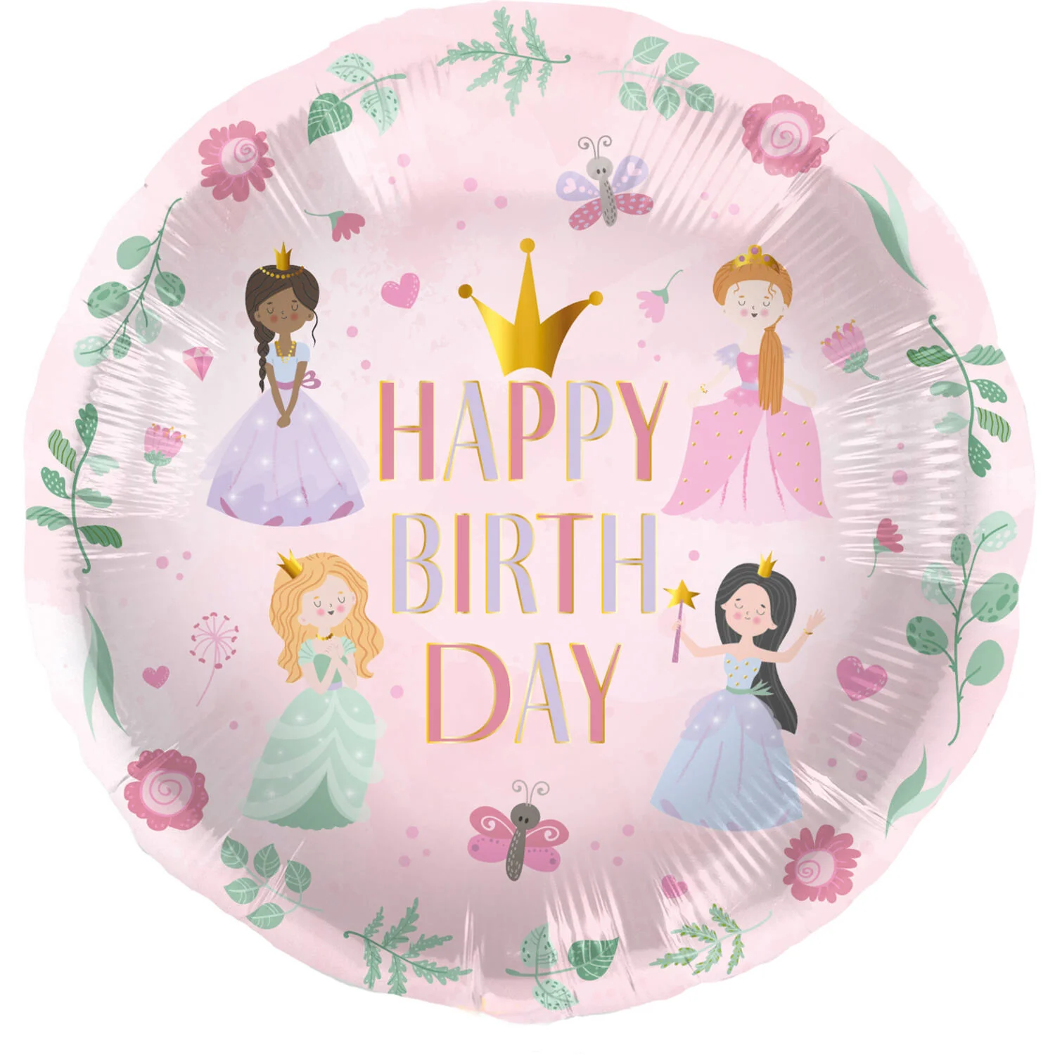 Pretty Princess Foil Birthday Party Balloon - (45 cm)