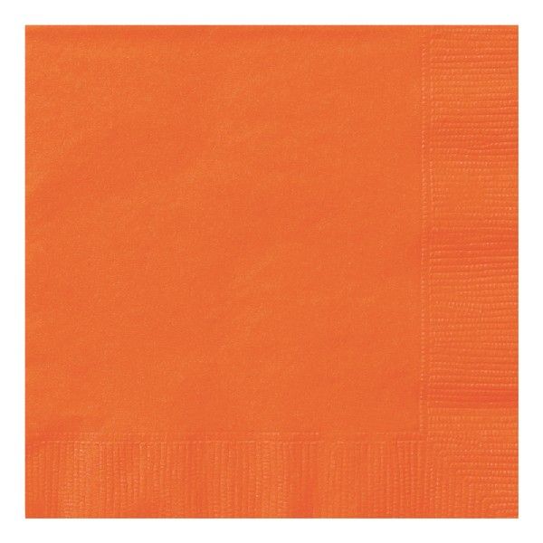 Pumpkin Orange Napkins (Pack of 20)