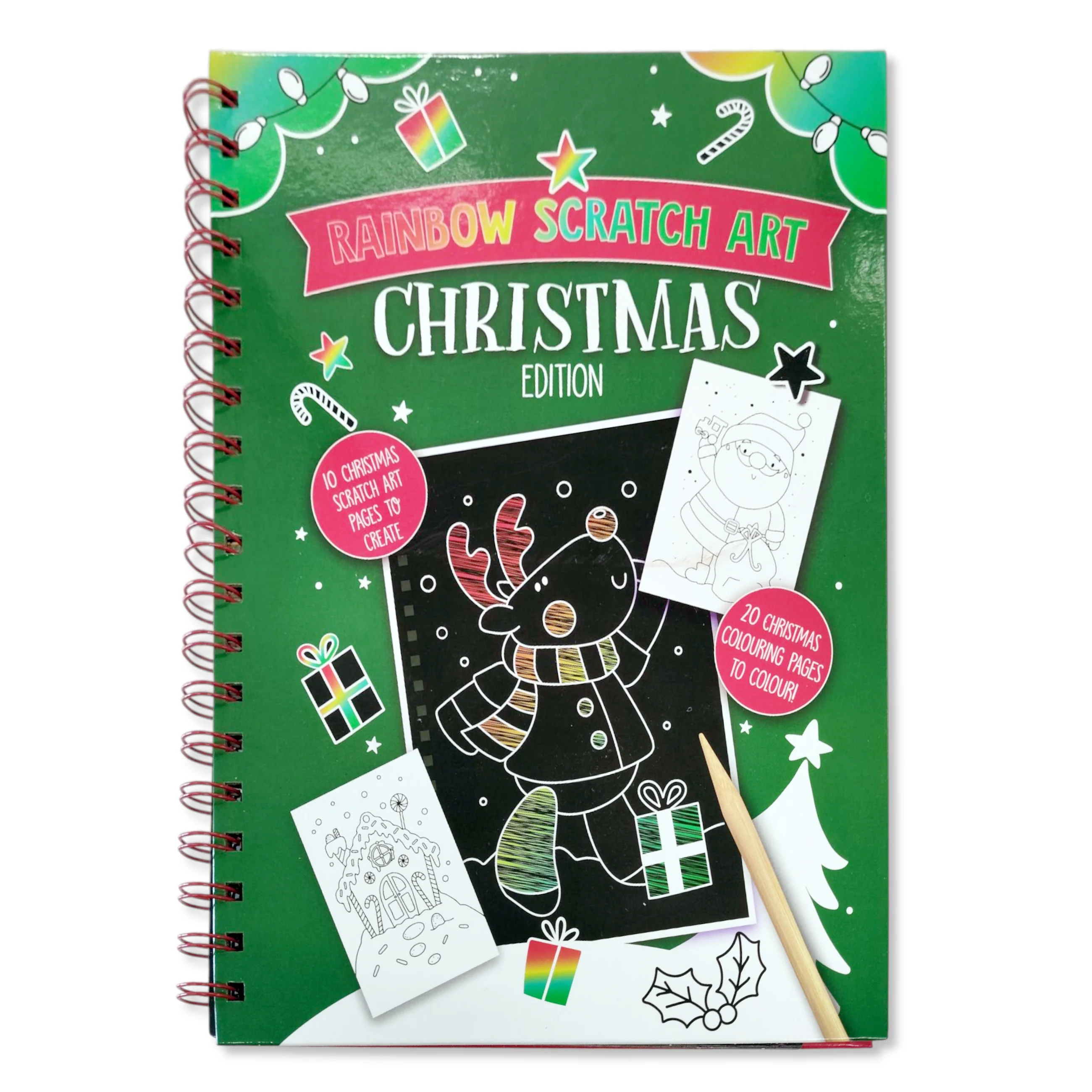 Rainbow Scratch Art Christmas Edition, Ages 4+