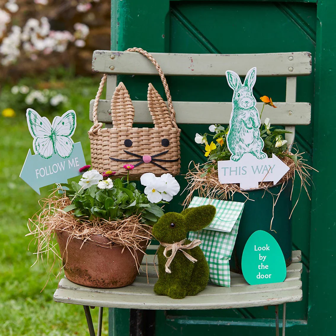 Recycled Paper Bunny Shaped Easter Basket - Image 3