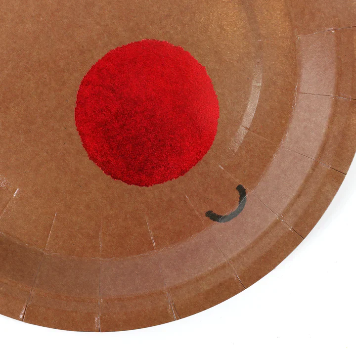 Reindeer Shape Paper Plates - 23cm (Pack of 10) - Image 5