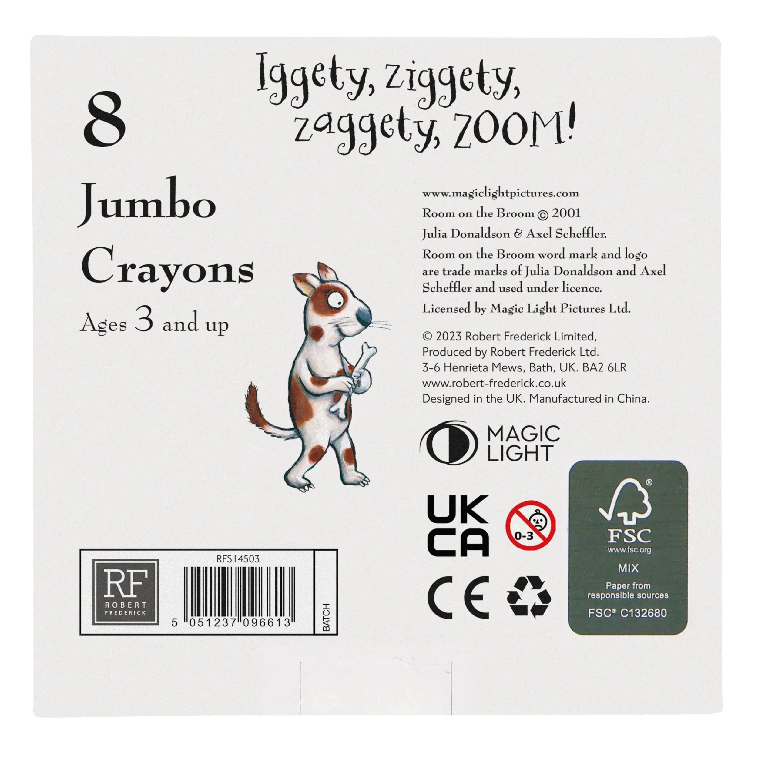 Room On The Broom Set of 8 Jumbo Wax Crayons - Image 4