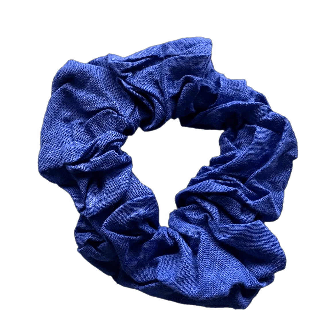 Royal Blue Cotton Hair Scrunchie