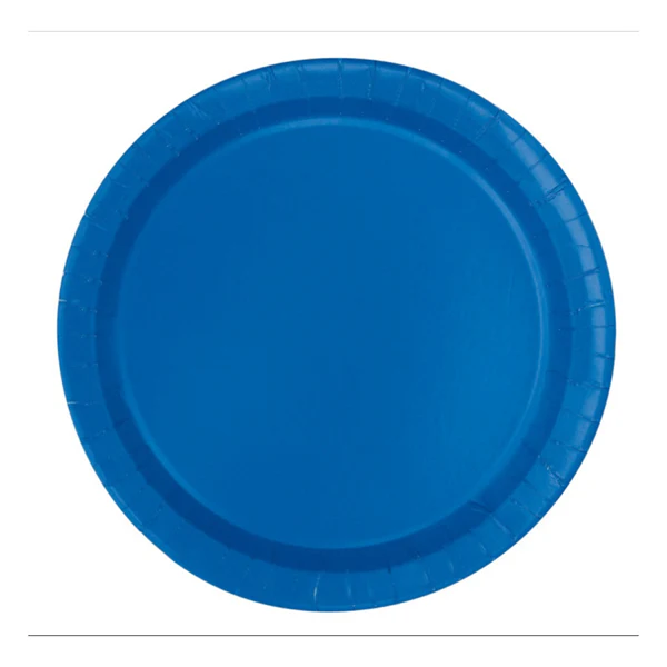 Royal Blue Paper Plates - 21.9cm (Pack of 16)