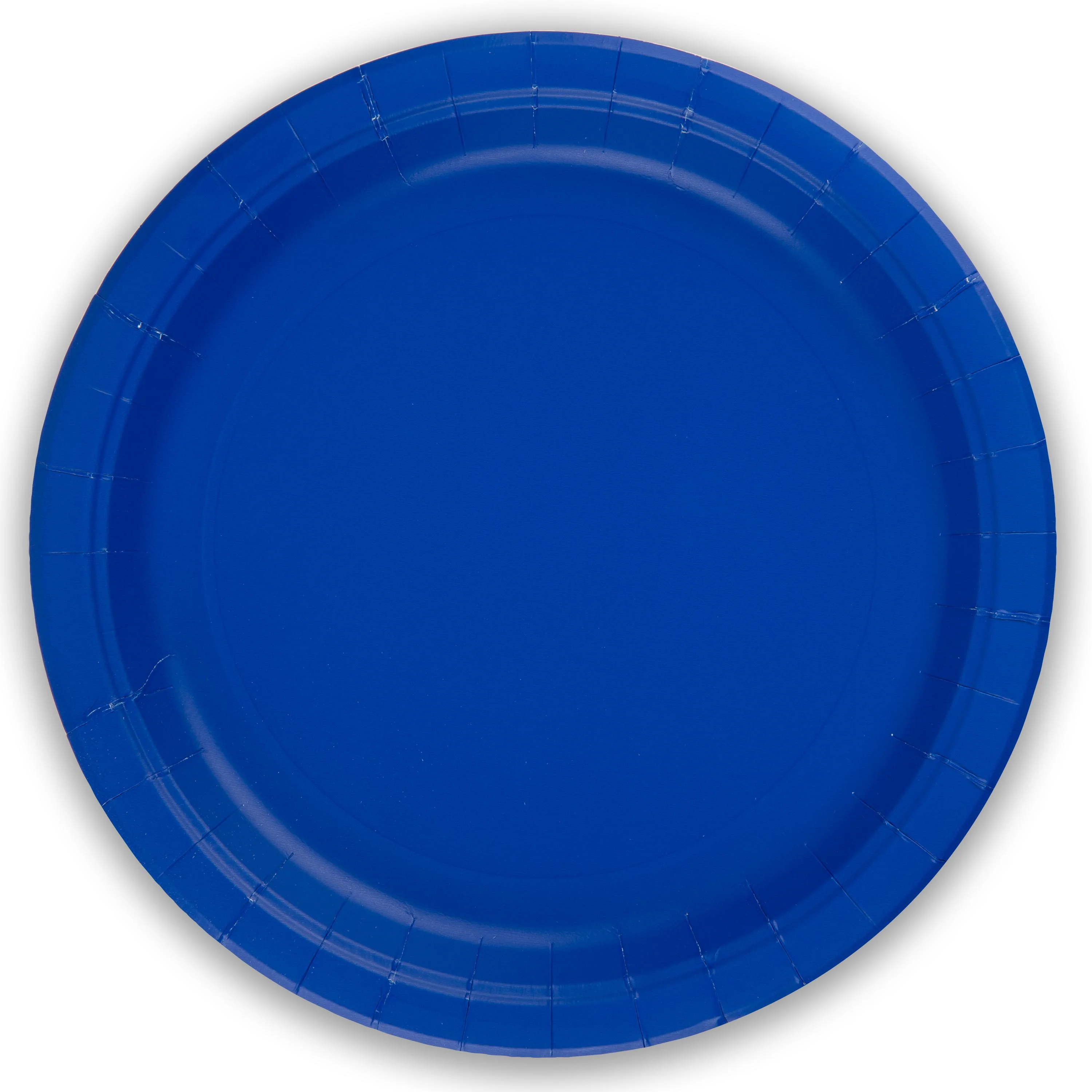 Royal Blue Paper Plates - 23cm - Plastic Free (Pack of 8)
