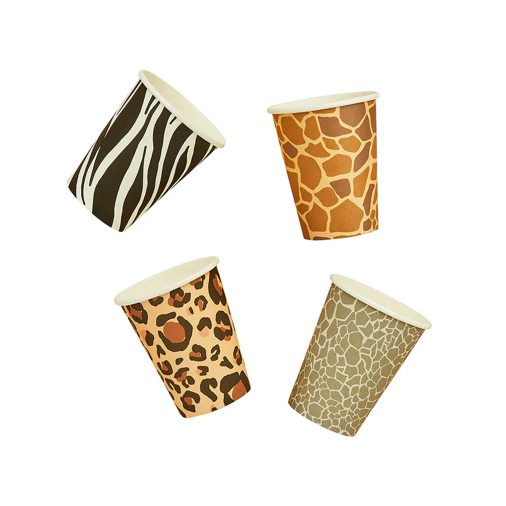 Safari Animal Print Paper Cups (Pack of 8) - Image 3