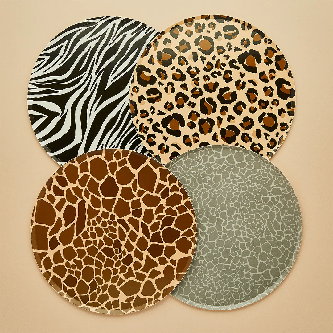 Safari Animal Print Paper Plates (Pack of 8) - Image 3