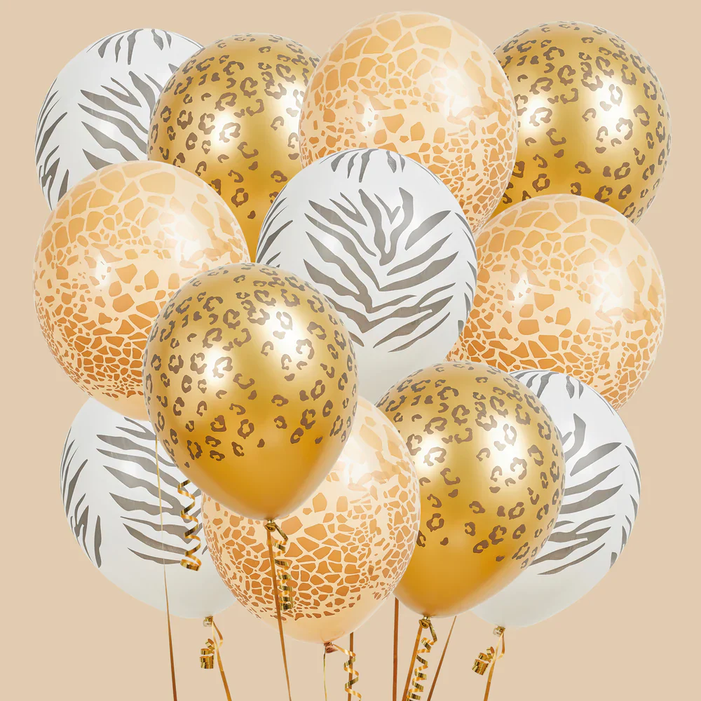 Safari Birthday Party Balloons (Pack of 12) - Image 3