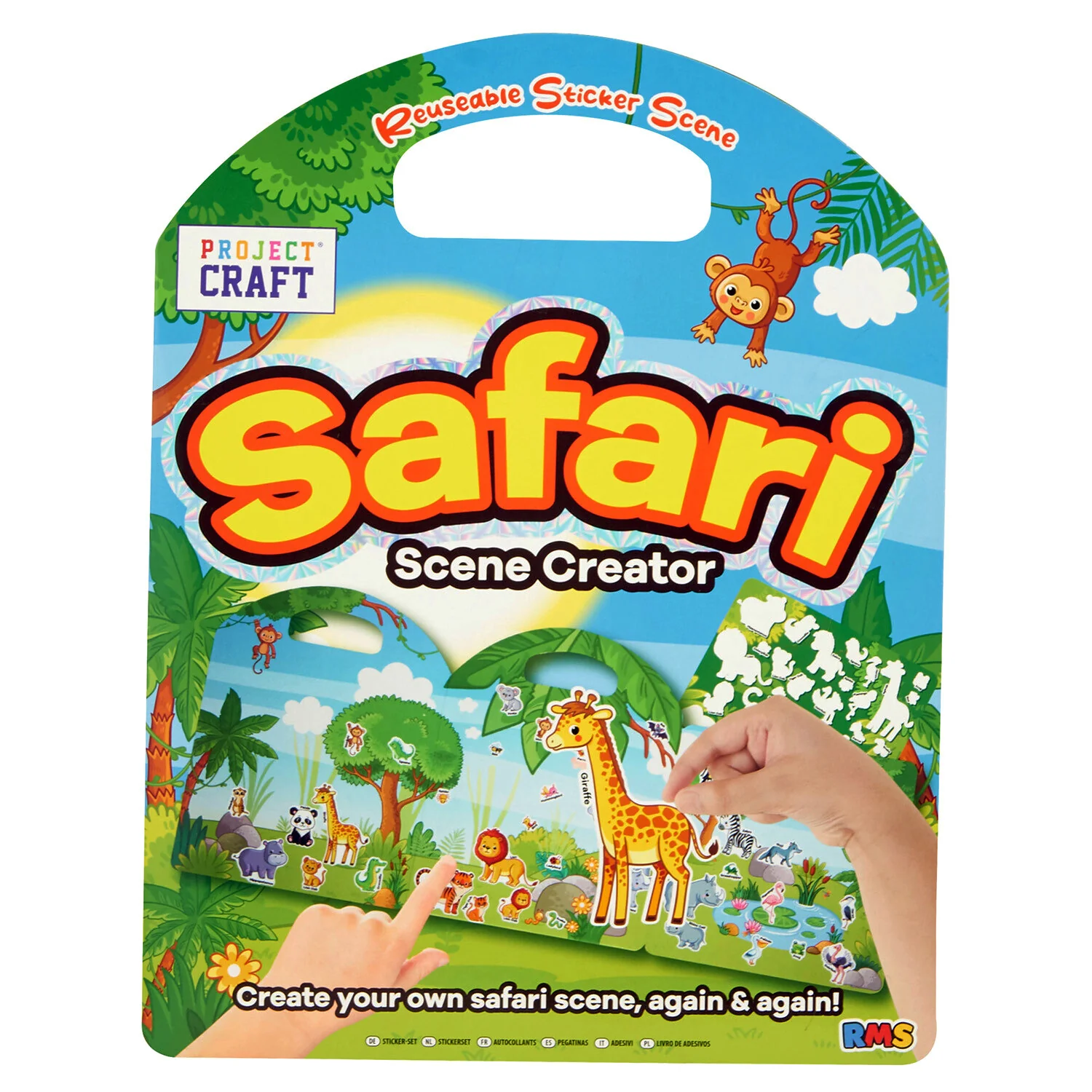 Safari, Cake Shop or Racing Track Scene Creator Reusable Sticker Book - Image 2