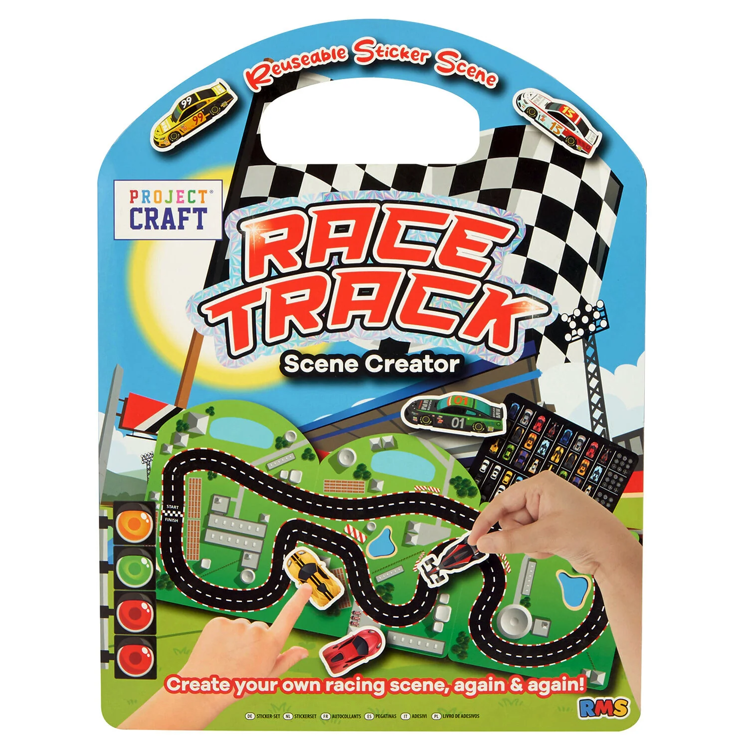Safari, Cake Shop or Racing Track Scene Creator Reusable Sticker Book - Image 6