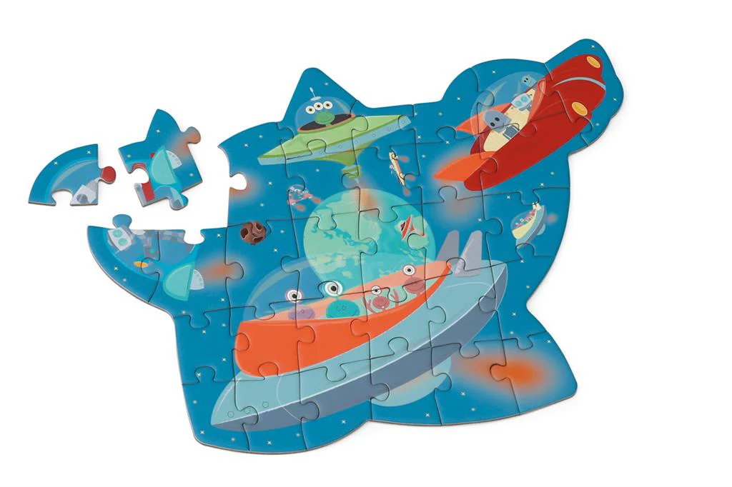 Scratch Compact Puzzle 30pcs – Contour Puzzle SPACE - Image 2