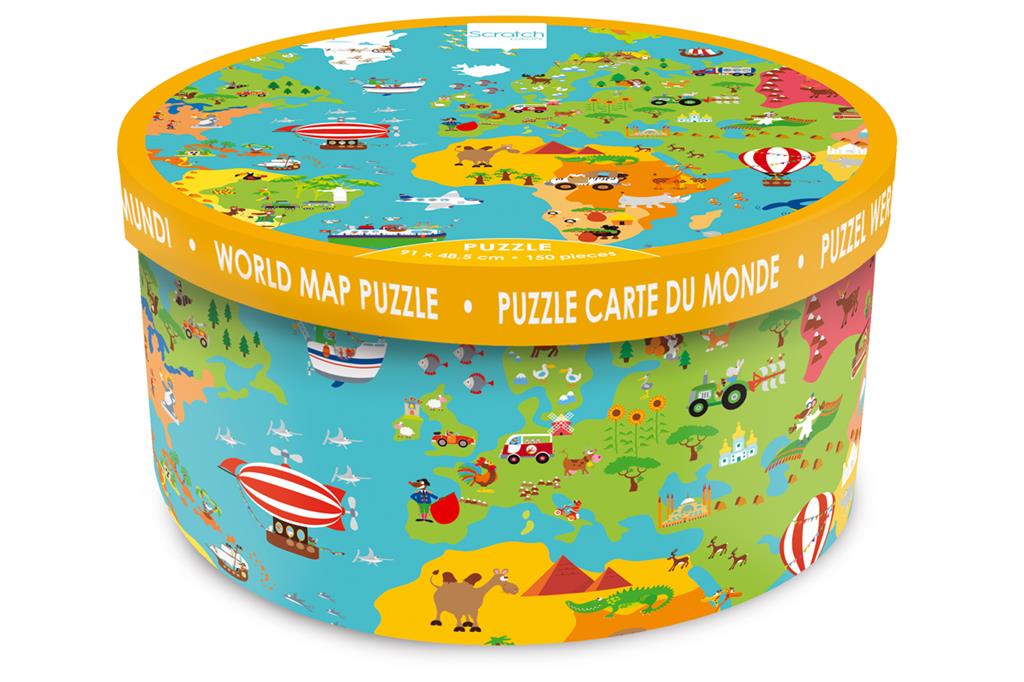 Scratch Puzzle XXL 150pcs – WORLD MAP - Image 3
